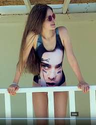 Face fan made a swimsuit with his face - Face, Swimsuit, Girls, Rap, , Rapper Face