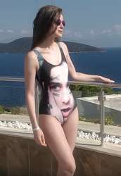 Face fan made a swimsuit with his face - Face, Swimsuit, Girls, Rap, , Rapper Face