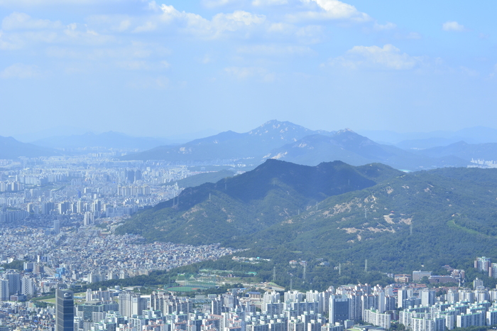 Seoul from above - My, Seoul, South Korea, Height, Town, The photo