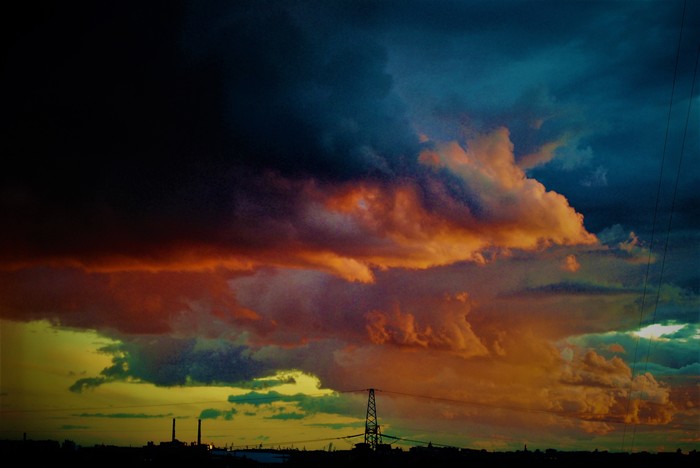 I photographed the clouds, it turned out to be a rat Pompeii. - My, The photo, Editing, Clouds