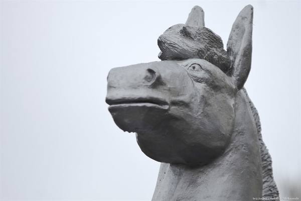 What's wrong with this horse? - Sculpture, Tomsk, , Sight