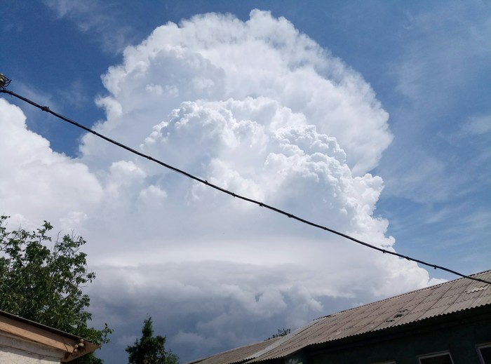 In this cloud the whole world - Sky, Nuclear explosion, My, The clouds, Beautiful