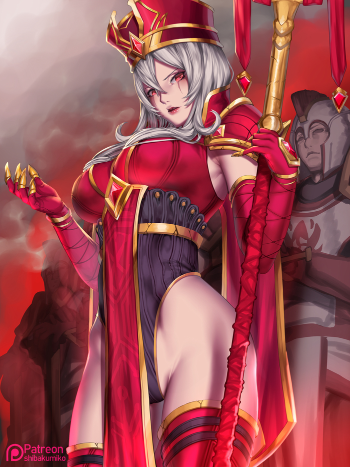 High Inquisitor Whitemane - NSFW, Kumiko shiba, Shibakumiko, Вайтмейн, World of Warcraft, Длиннопост, Алый орден