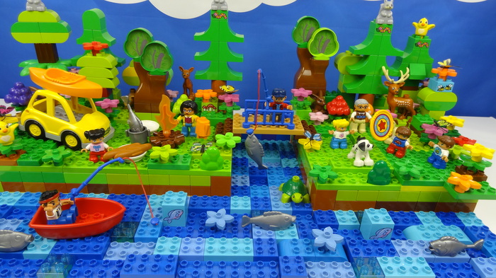 Lego picnic, Lego fishing - in one word hit the Lego childhood! - My, , Lego, , LEGO duplo