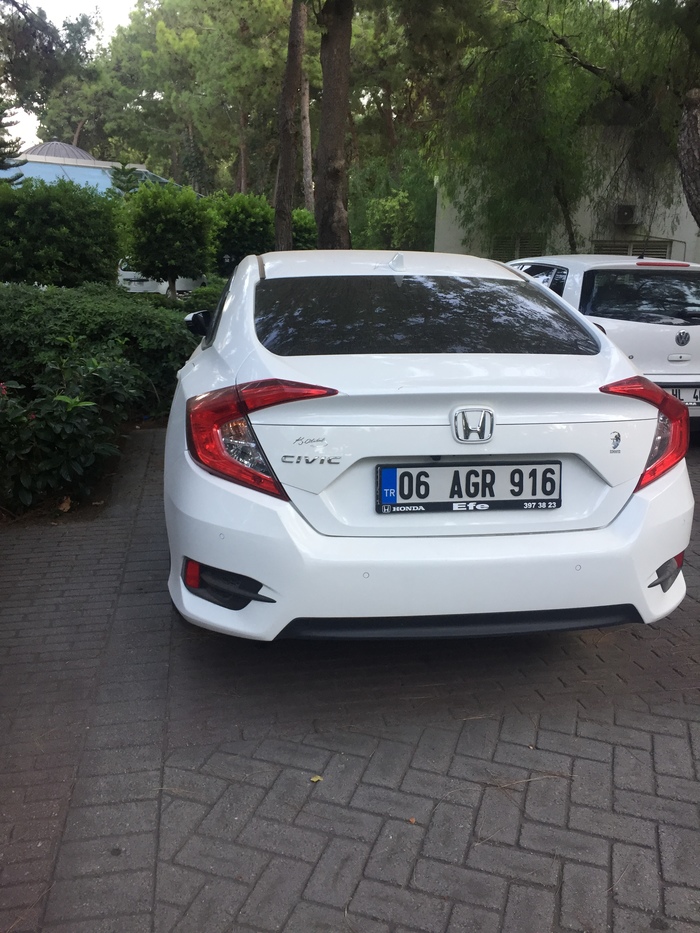 Honda Civic. I saw such a Civic in Turkey, I liked the food very much. - My, Motorists, Honda civic, The photo, Bumper, Honda