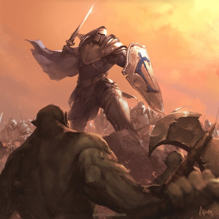 Counterattack of Alliance.   Yanmo Zhang. World of Warcraft, Warcraft, Blizzard, Game Art, , , Yanmozhang