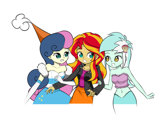 The very best friend like no one ever was - My little pony, Equestria girls, Bon bon, Sunset shimmer, Lyra heartstrings, Twilite-Sparkleplz