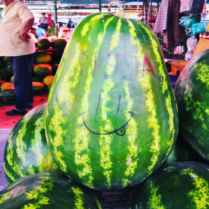 Ya pear! - My, Watermelon, Berries, Pear, Market, Moscow, , Фрукты, Humor