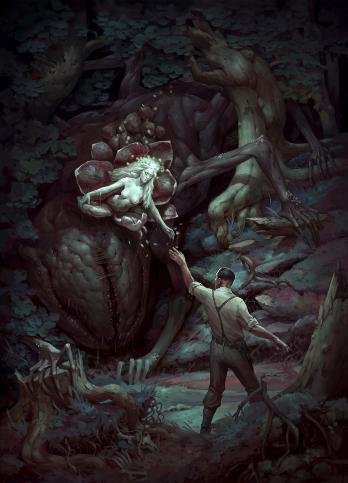 Картинки для альбом-проекта EVILBOOK (Часть2) Evilbook, Ужасы, Иллюстрации, Чудовища, Альбом, Длиннопост, Картинки, Арт