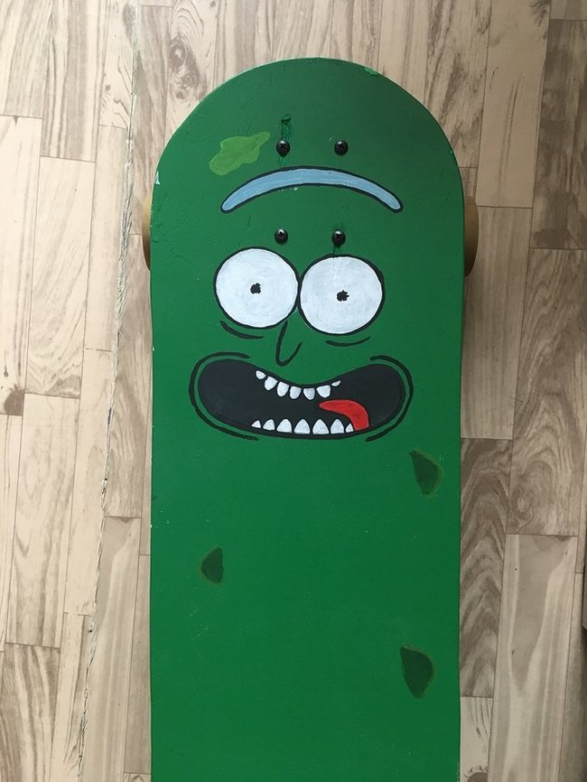 Rick-cucumber - do-it-yourself longboard - My, Rick gherkin, Longboard, Crafts, Longpost