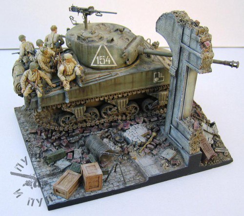 Tank landing - Modeling, Stand modeling, The Second World War, The Great Patriotic War, Longpost