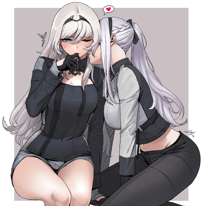 AK-12 & AN-94 - Аниме, Anime Art, Girls Frontline, Ak-12, Ан-94