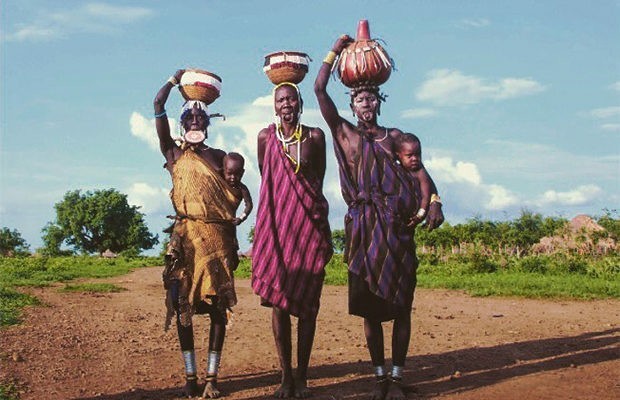 The unusual beauty of the girls of the Mursi tribe - beauty, Tribe, Longpost, Mursi tribe, Tribes