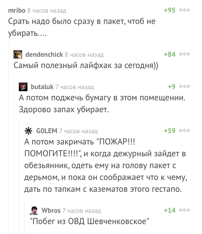 Лайфкакер в обезьяннике