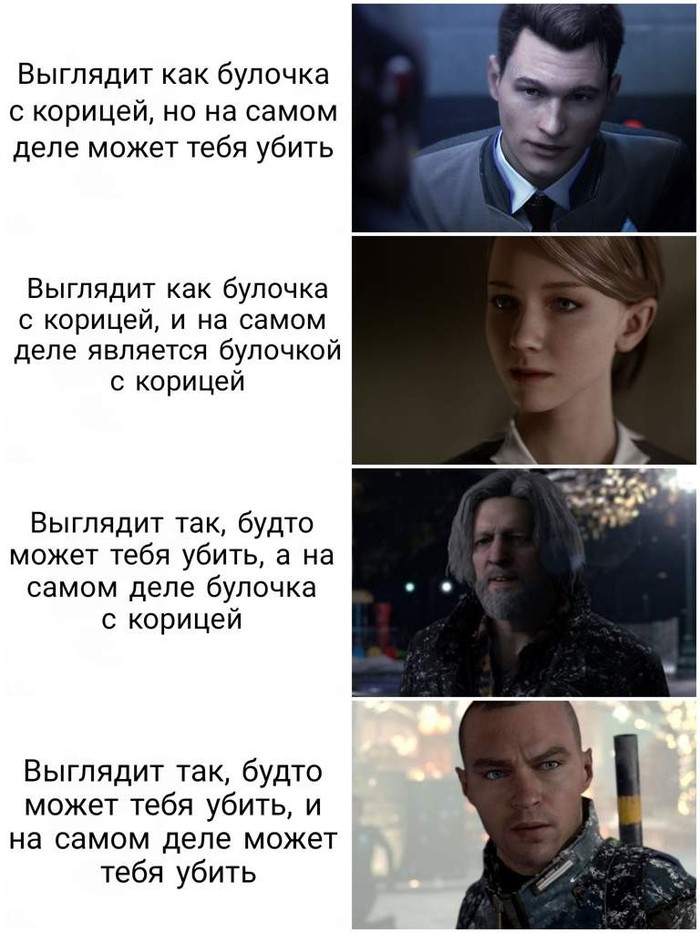 Briefly about the characters of Detroit :D - My, Detroit, Detroit: Become Human, , Hank, Kara, Markus, Connor - Detroit: Became Human