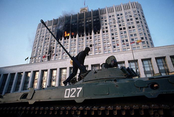 White House shooting - Russia, Boris Yeltsin, White House shooting, the USSR, Politics, 90th