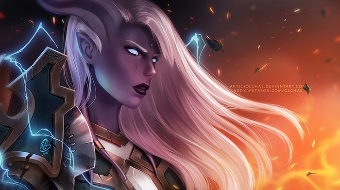 Draenei Art - Art, Olchas, Wow, World of warcraft, Warcraft, Draenei