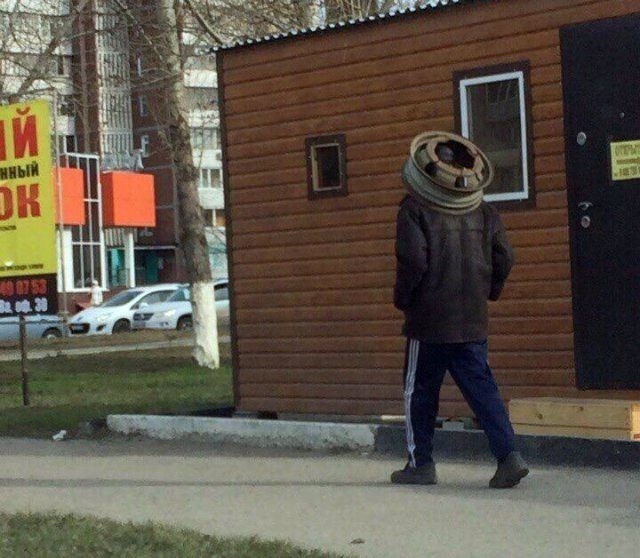 When the roof wants to ride - The male, Cap, Колесо, Men