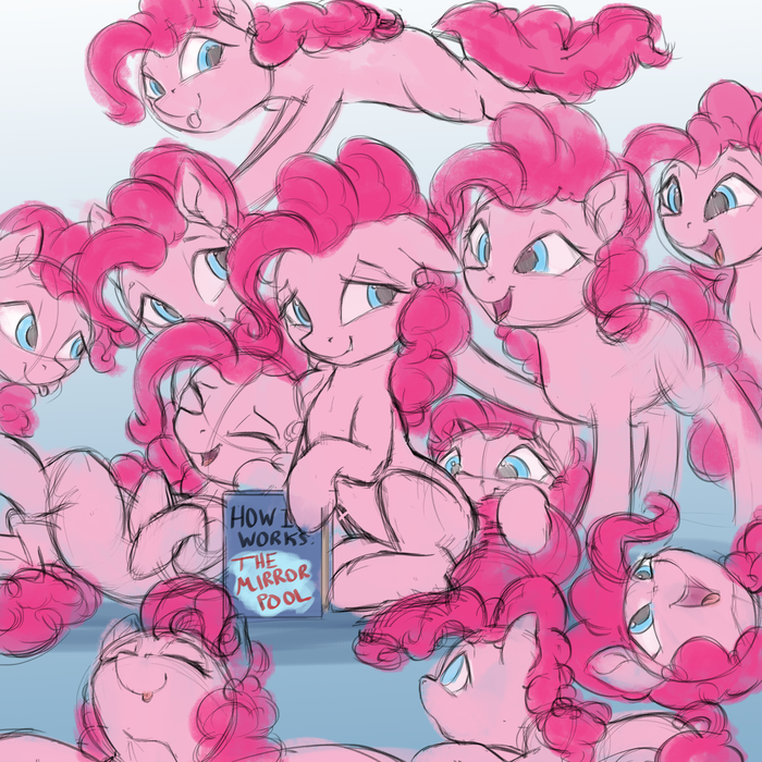 Fun! Fun! Fan! Fun! Fun! My Little Pony, Ponyart, Pinkie Pie, Vanillaghosties