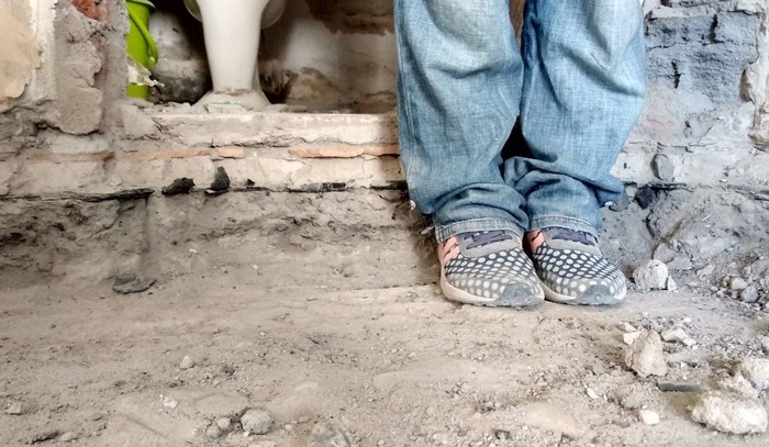 When I decided to remove the old floor... - My, Repair, Mesozoic, Apartment, Floor, Shock