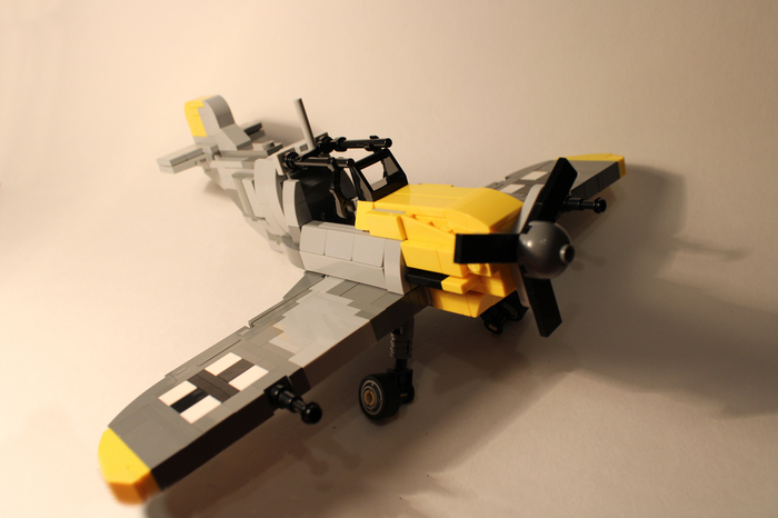 LEGO Messerschmitt Bf.109 - My, Messerschmitt, Lego, Fighter, Longpost, Instructions, Video, The photo