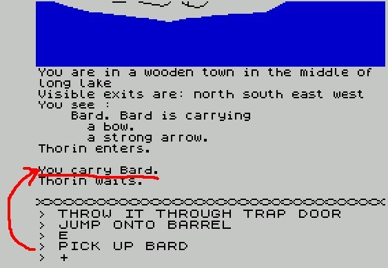 The Hobbit. Passage. - The hobbit, 1982, Passing, Computer games, Retro Games, Zx spectrum, Video, Longpost