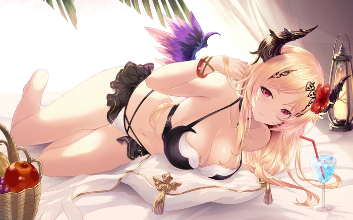 Anime Art 1484 , Anime Art, Granblue Fantasy, Dark angel olivia