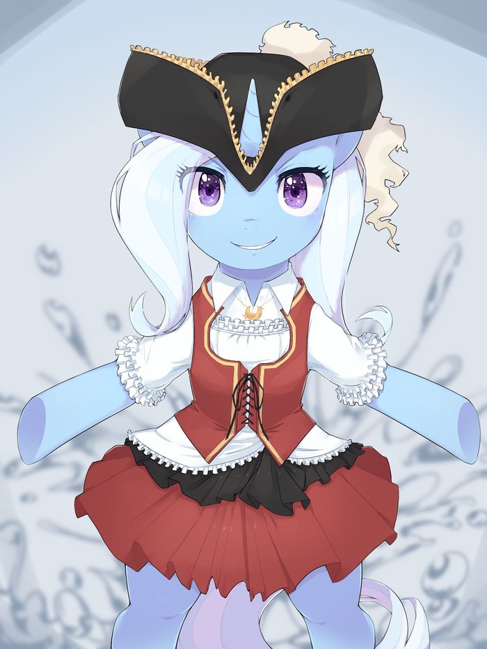 Trixie and Jack Pot - My little pony, PonyArt, Trixie, Jackpot, Anthro, Longpost, MLP Jack Pot, 30clock