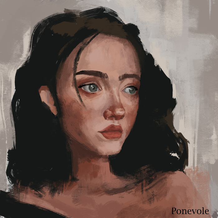 Snow White - My, Portrait, Digital, Art, Snow White, Girls, Drawing, Digital drawing, Sketch