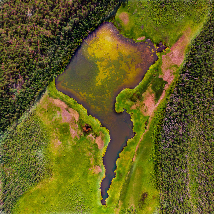 Lake Yakutia - My, Yakutia, Buluus, Russia, Travels, The photo, Drone, Quadcopter, Lake