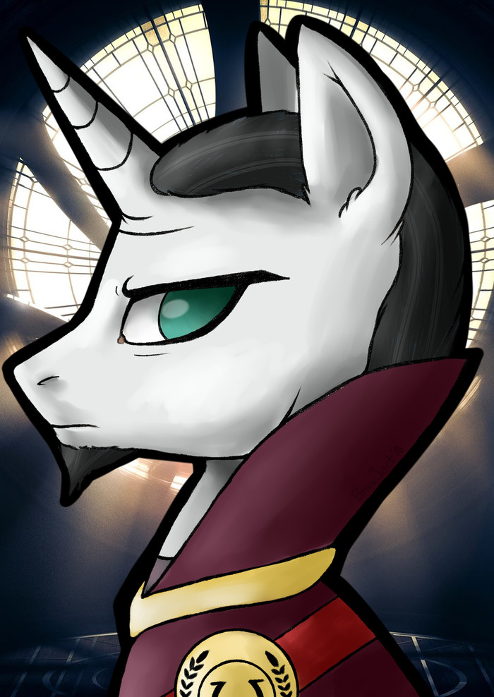 The Doctor Strange - My Little Pony, Chancellor Neighsay, Доктор Стрэндж, PonyArt, Кроссовер, MLP Season 8, Понификация