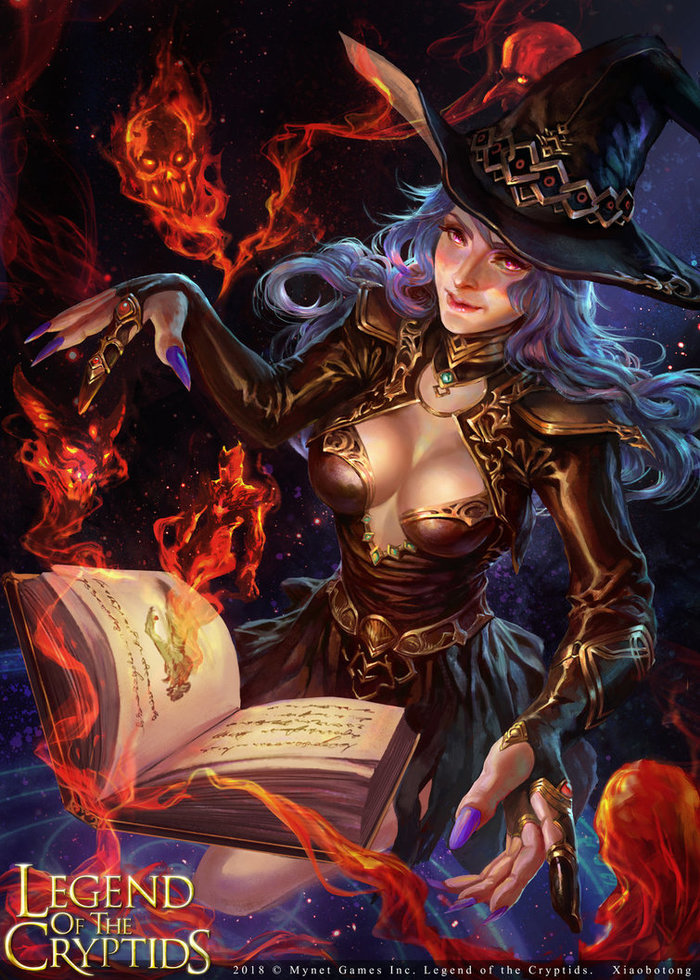 Witch of the Demon Book - Deviantart, Art, Drawing, Games, Legend of the cryptids