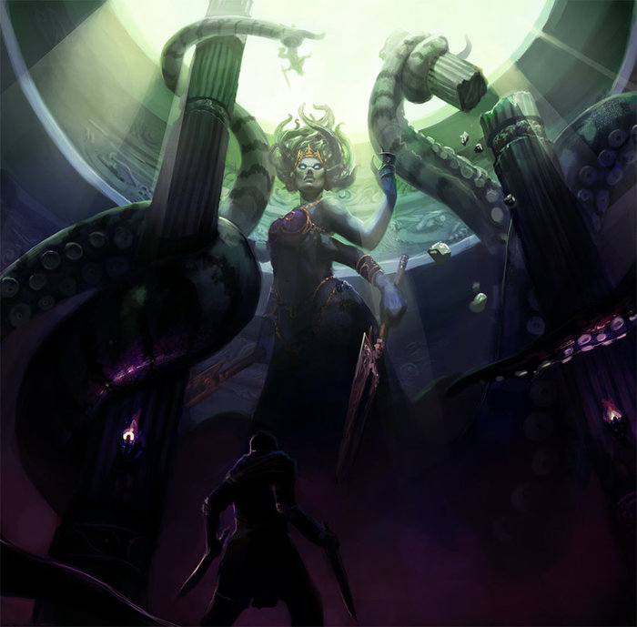 Naga Queen Azshara by Carmen Sinek.