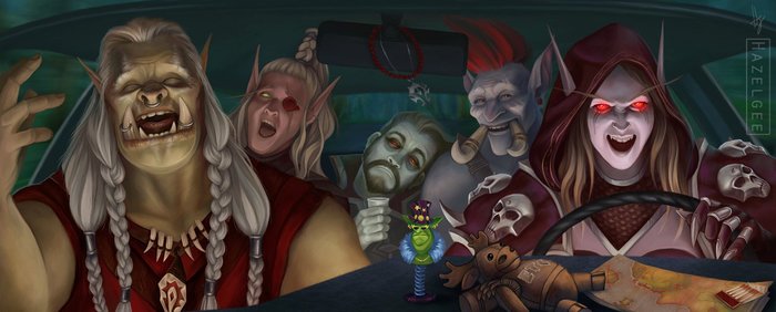 Get in, loser. We are going to burn Teldrassil - WOW, World of Warcraft, Warcraft, Blizzard, Сильвана Ветрокрылая, Nathanos Blightcaller, Lorthemar Theron