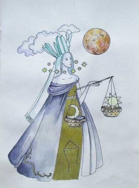 Zodiac signs - My, Zodiac signs, Sketch, Longpost, Drawing, Watercolor, Illustrations