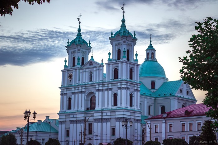 Morning in Grodno - My, Grodno, Beginning photographer, Architecture, Morning, dawn, Longpost