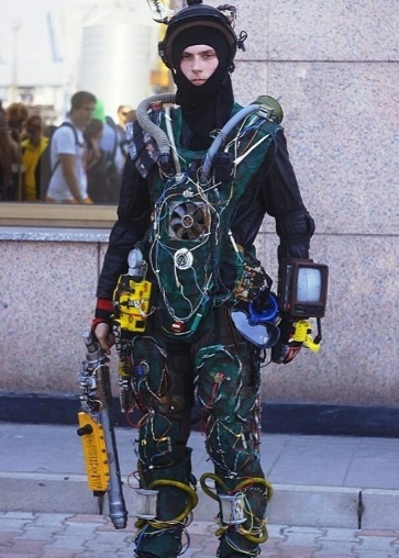 Trash Cosplay - My, Fallout, Cosplay, Apocalypse, Cyberpunk, Radio electronics, Longpost