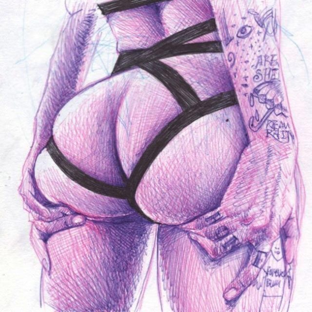 Perfect Drawing - NSFW, Breast, Drawing, Pen, Erotic, Longpost