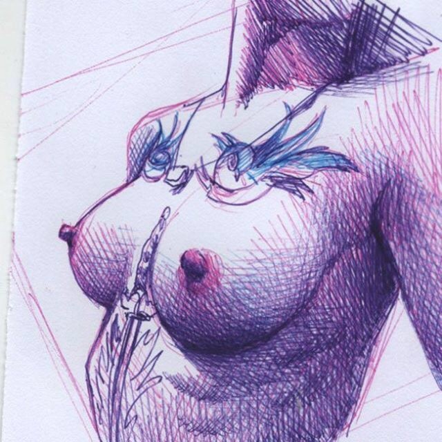 Perfect Drawing - NSFW, Breast, Drawing, Pen, Erotic, Longpost