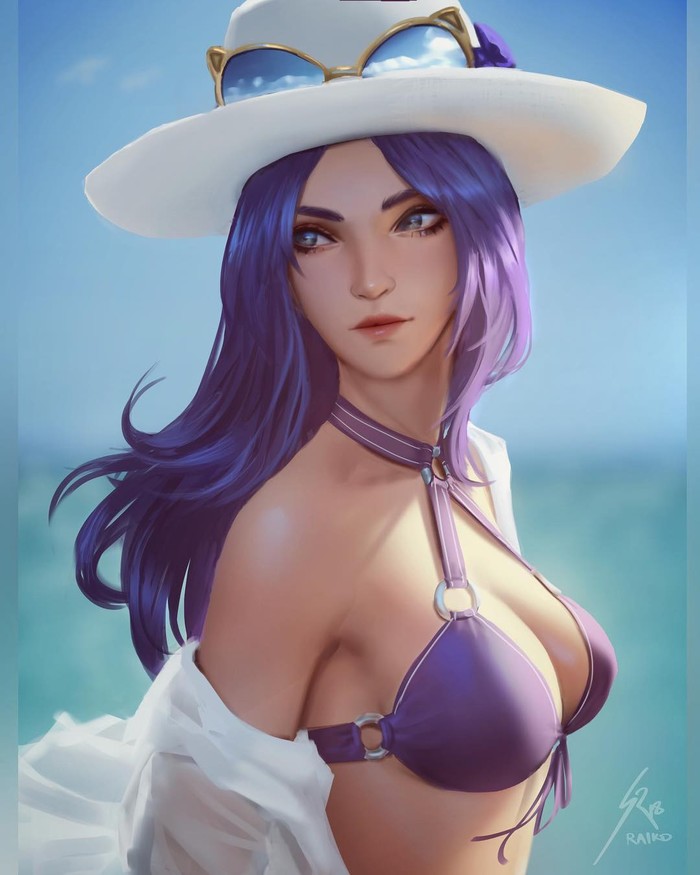 Caitlyn - Арт, Рисунок, League of Legends, Raikoart