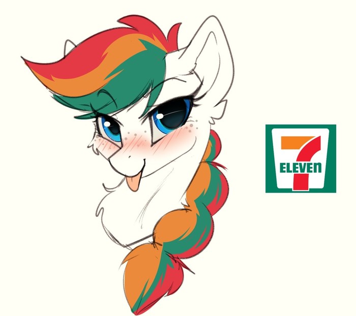 The ponification of Seven Eleven - Seven Eleven, Ponification, PonyArt, My little pony