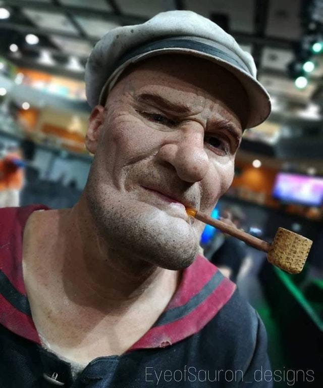 Popeye cosplay - Popeye the sailor, Cosplay, Cartoons, Nostalgia, Makeup, Reddit