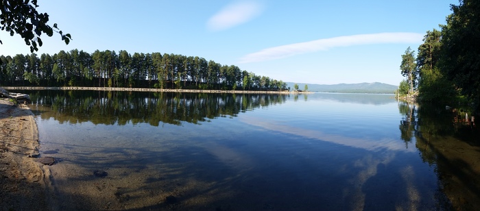Dawn photo of majestic Turgoyak - My, Turgoyak, Lake, Morning, Beach, Ural