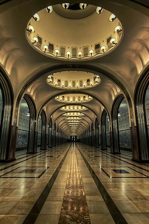 Mayakovskaya station, Moscow. - The photo, Metro, Moscow, Photographer, Interesting, beauty, Russia, Vladimir Mayakovsky