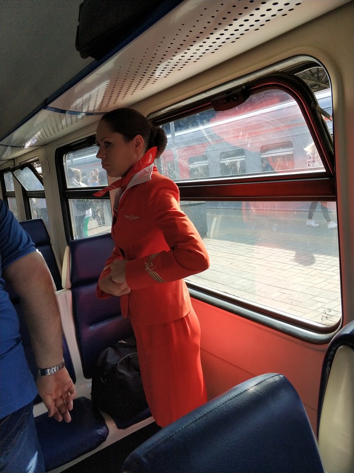 New service from Russian Railways? - My, Train, Stewardess, Aeroflot