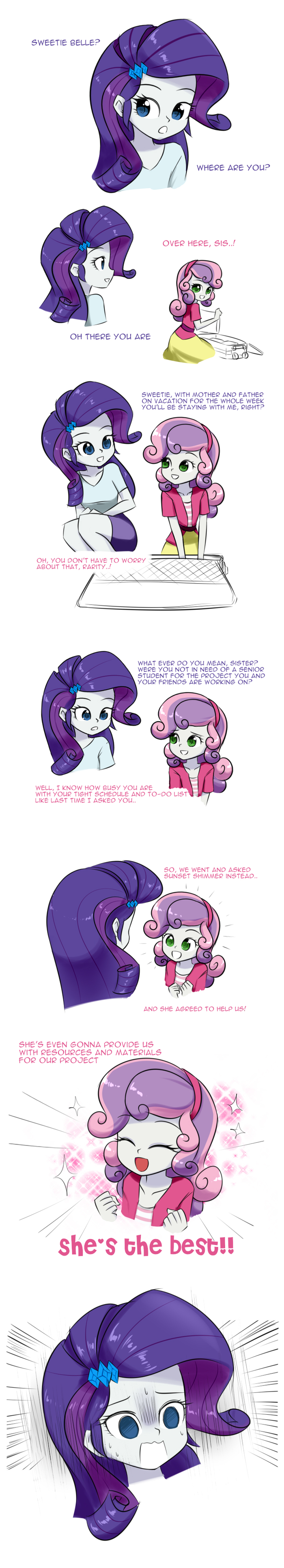 Prequel (xs why, as the author says) - My little pony, Equestria girls, Rarity, Sweetie belle, Twilite-Sparkleplz, Longpost