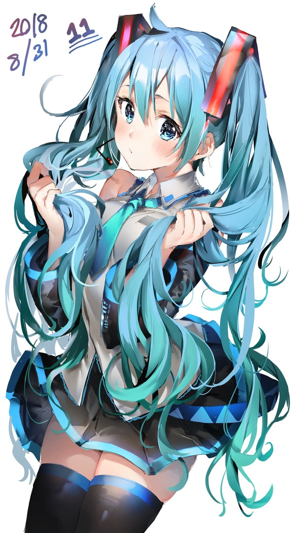 Запоздалые арты - Hatsune Miku, Miku11, Anime Art, Vocaloid, Аниме, Не аниме, Длиннопост