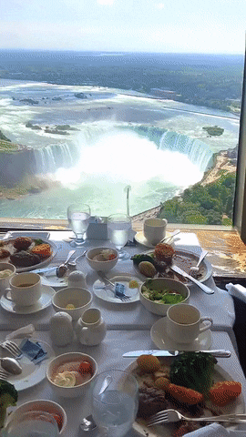 Good morning, it's like this - GIF, Waterfall, Beautiful view