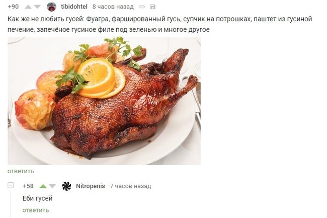 Get drunk on their foie gras, and then... - Steal kill, Гусь, Cooking