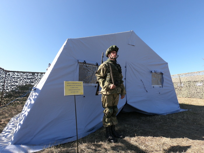 The operational headquarters of the interdepartmental sanitary and anti-epidemic commission in the Olovyanninsky district as part of the Vostok-2018 exercises - My, , RKhBZ exercises, East, Longpost